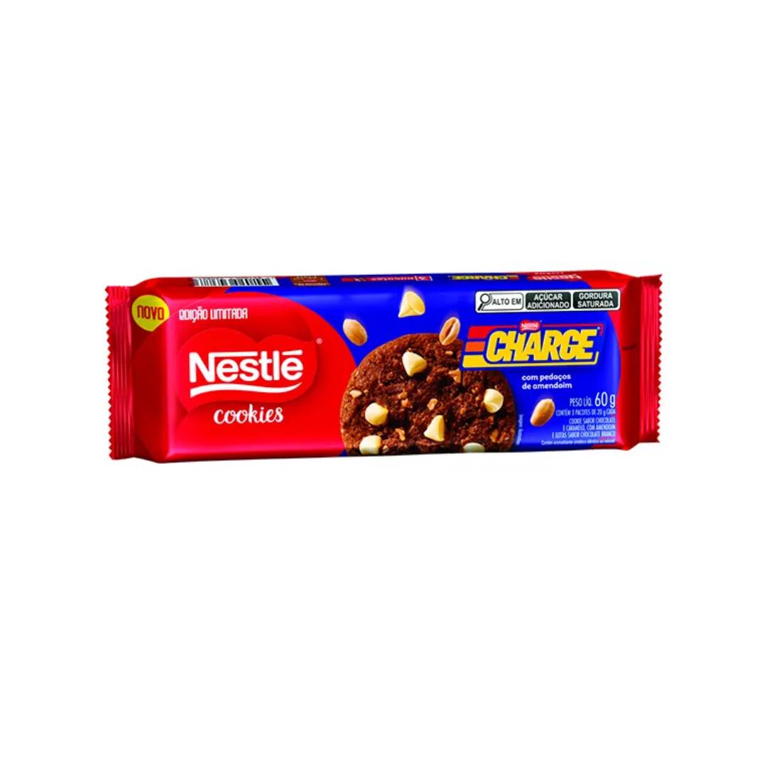 Biscoito Cookie Nestlé Gotas de Chocolate Branco com Amendoim 60g