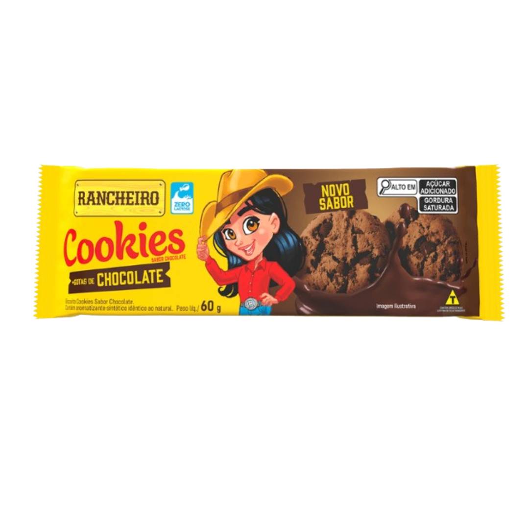Biscoito Cookies Chocolate Rancheiro 60g
