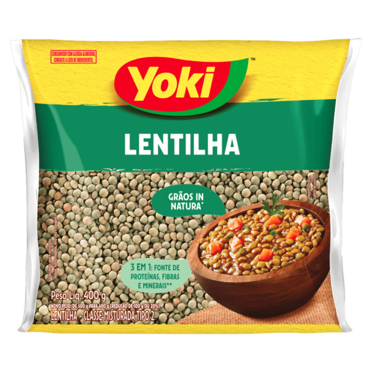 Lentilha Yoki Tipo 2 400g