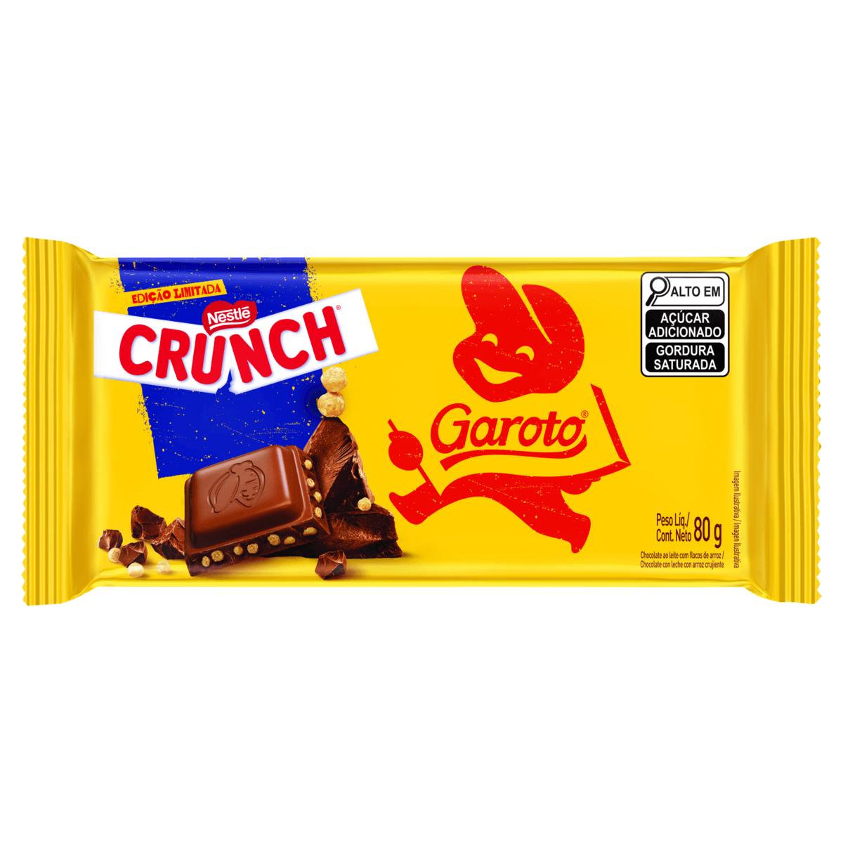 Chocolate em Barra Garoto Crunch 80g