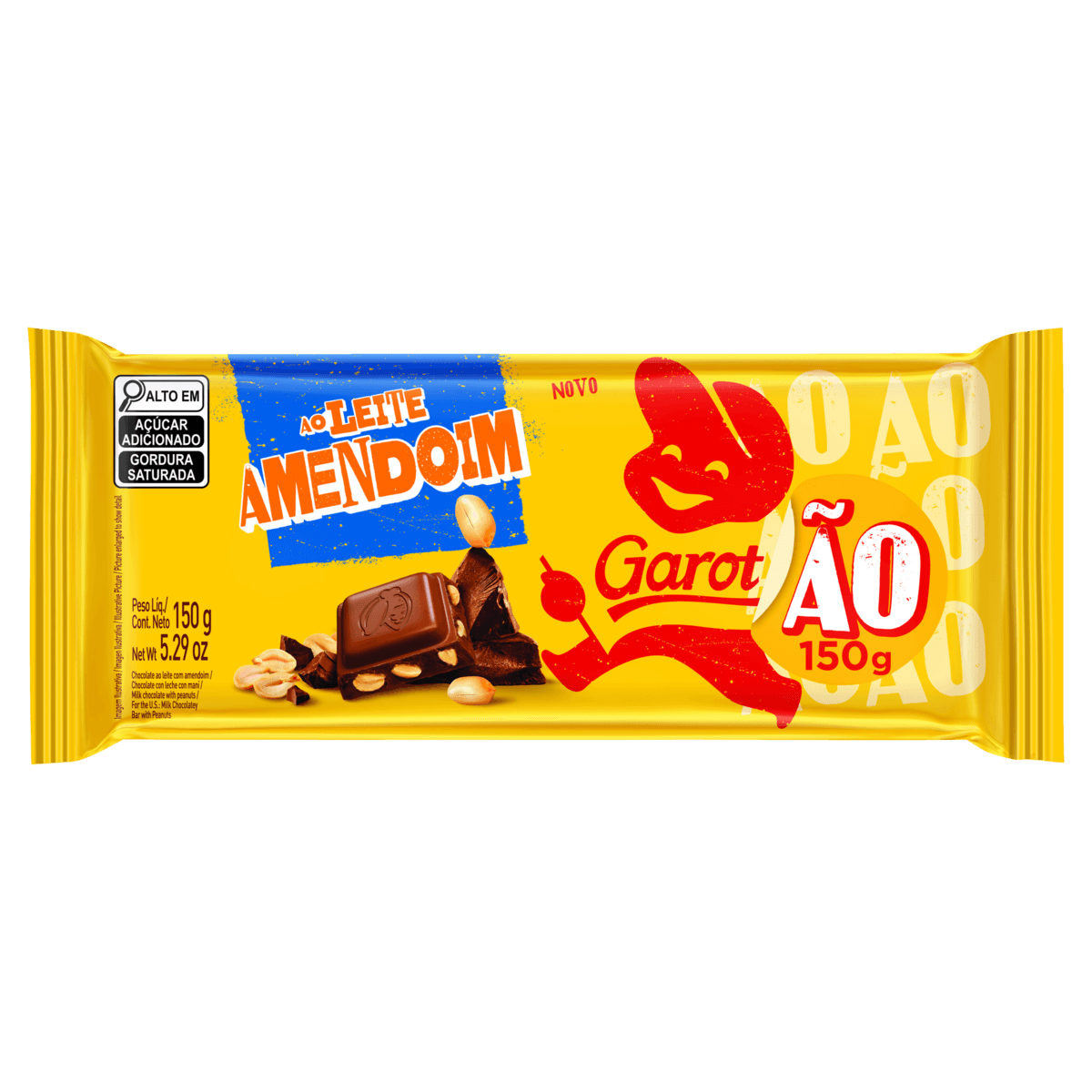Chocolate em Barra Garoto Amendoim 150g