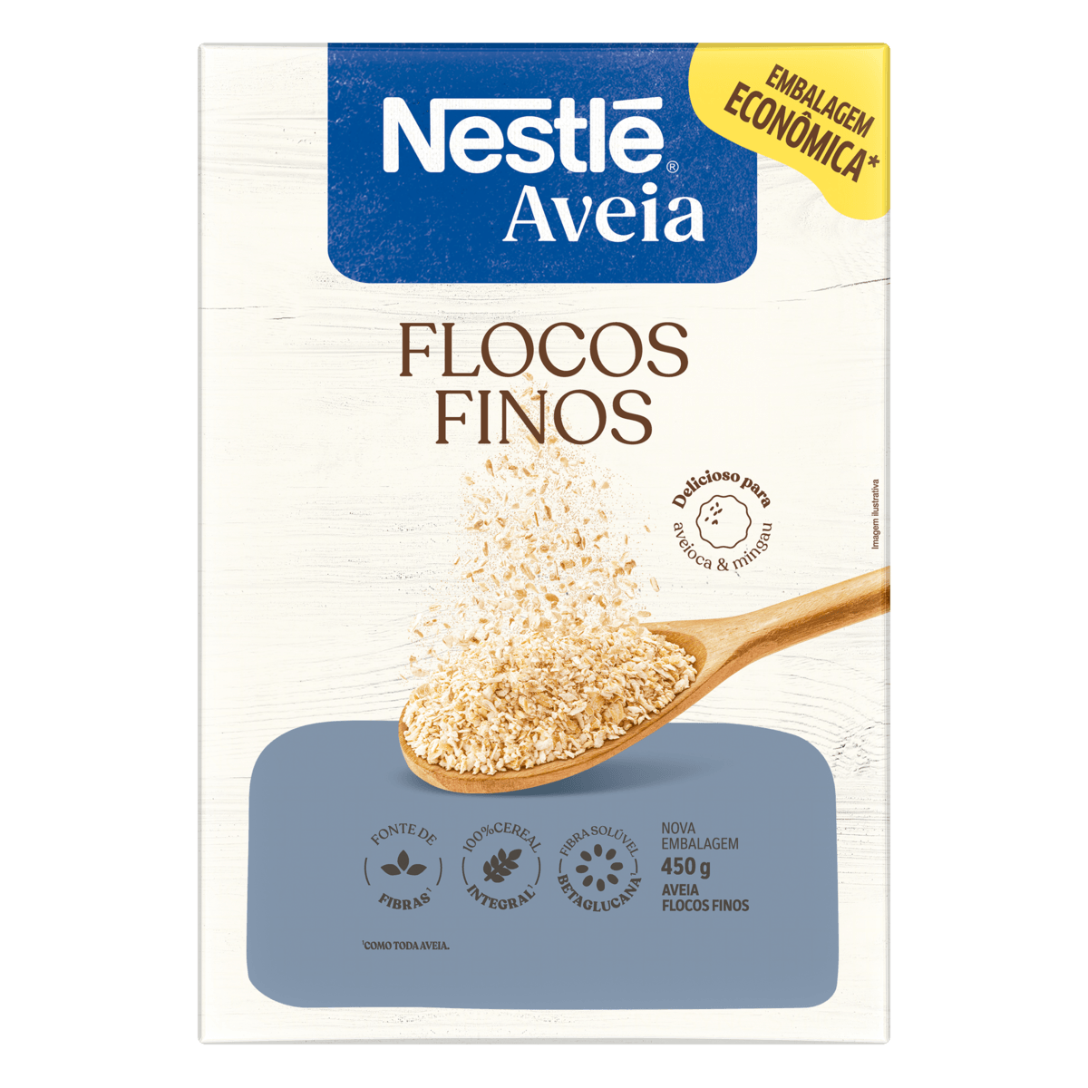 Aveia em Flocos Finos Nestlé 450g