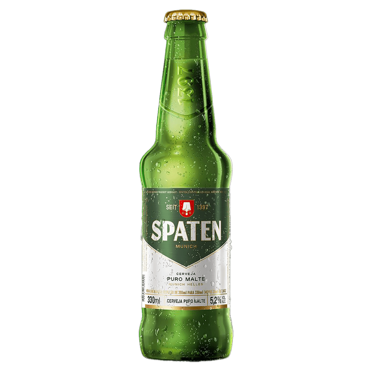 Cerveja Spaten Munich Helles Puro Malte Garrafa 330ml