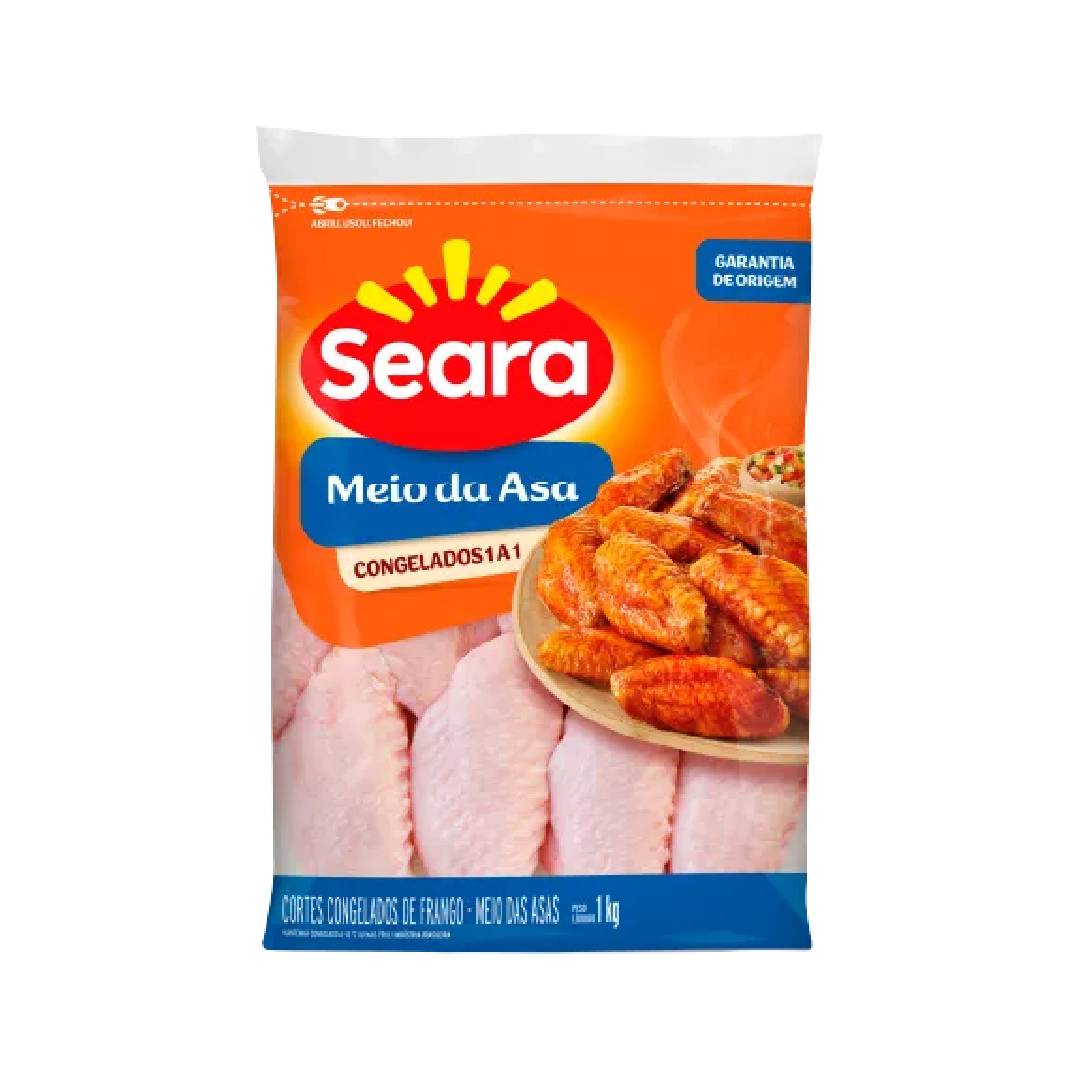 Meio da Asa de Frango Seara IQF 1kg