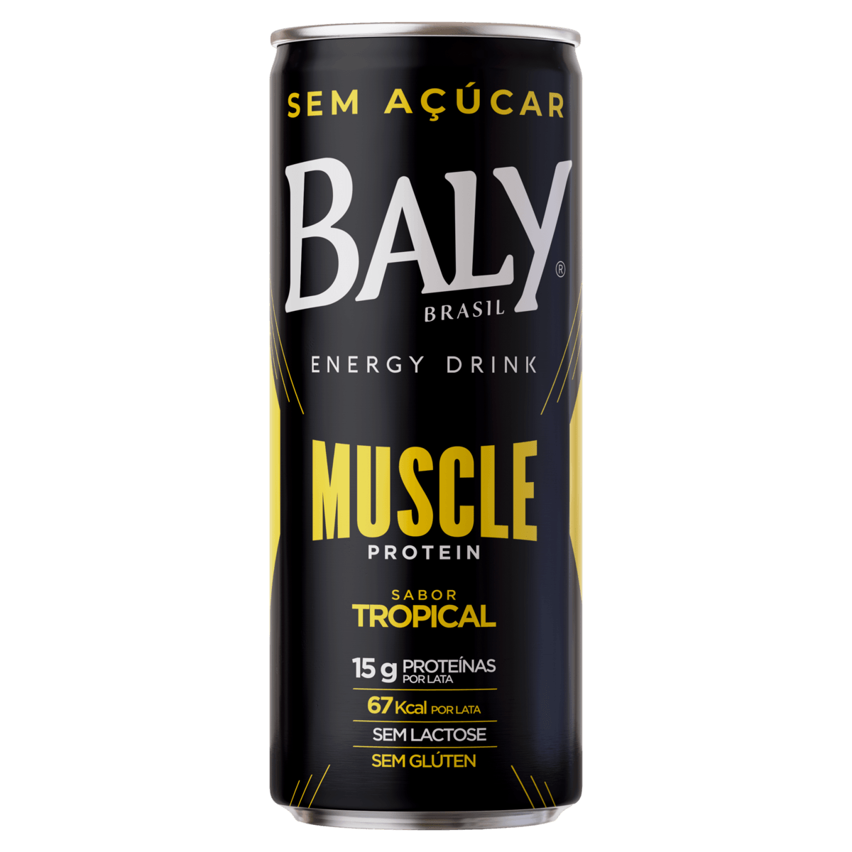 Energético Tropical Zero Açúcar Baly Muscle Protein Lata 250ml