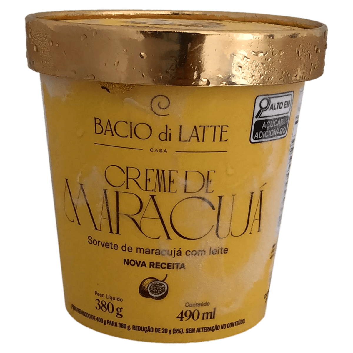 Sorvete Bacio Di Latte Maracujá 490ml