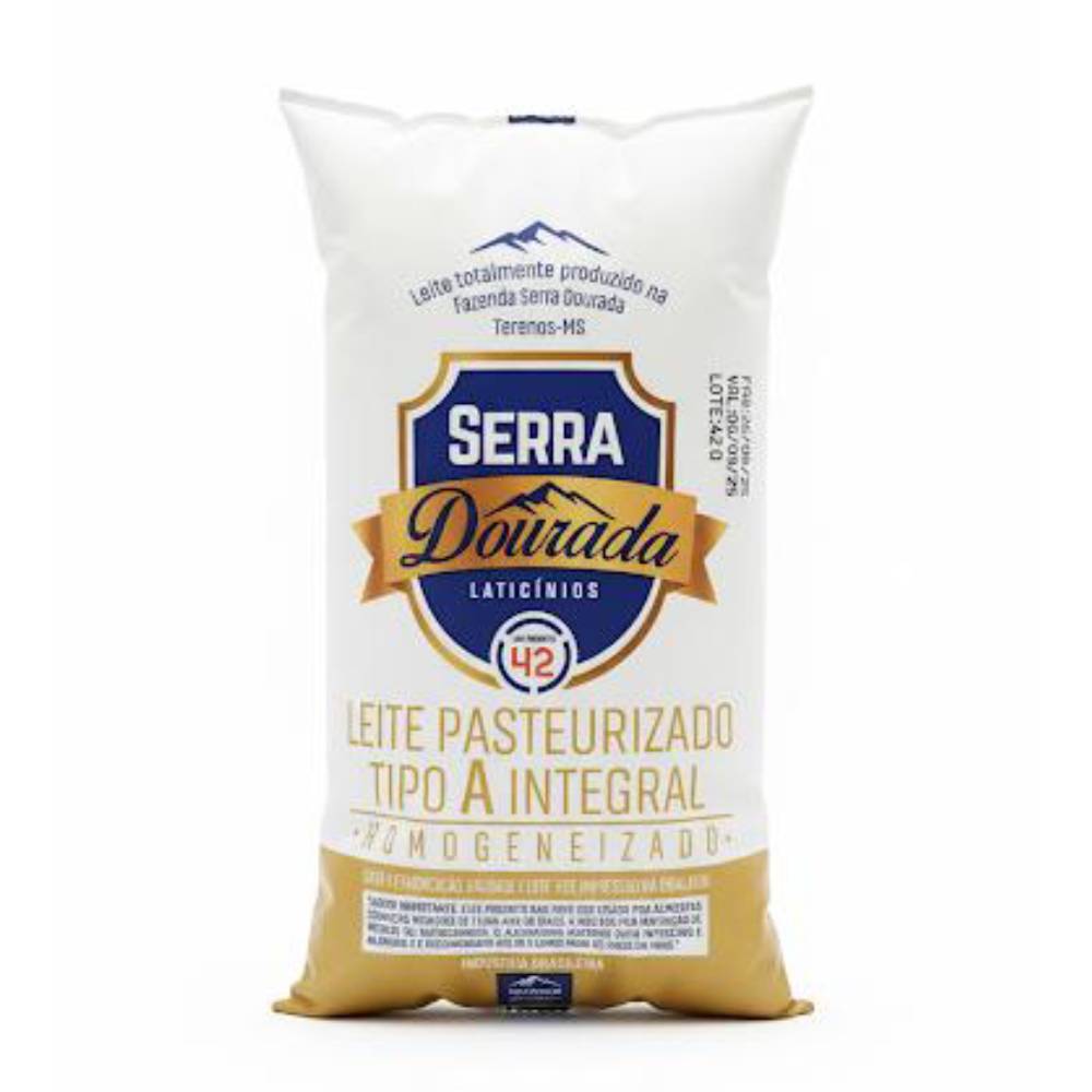 Leite Serra Dourada Pasteurizado Integral Homogêneo 1L