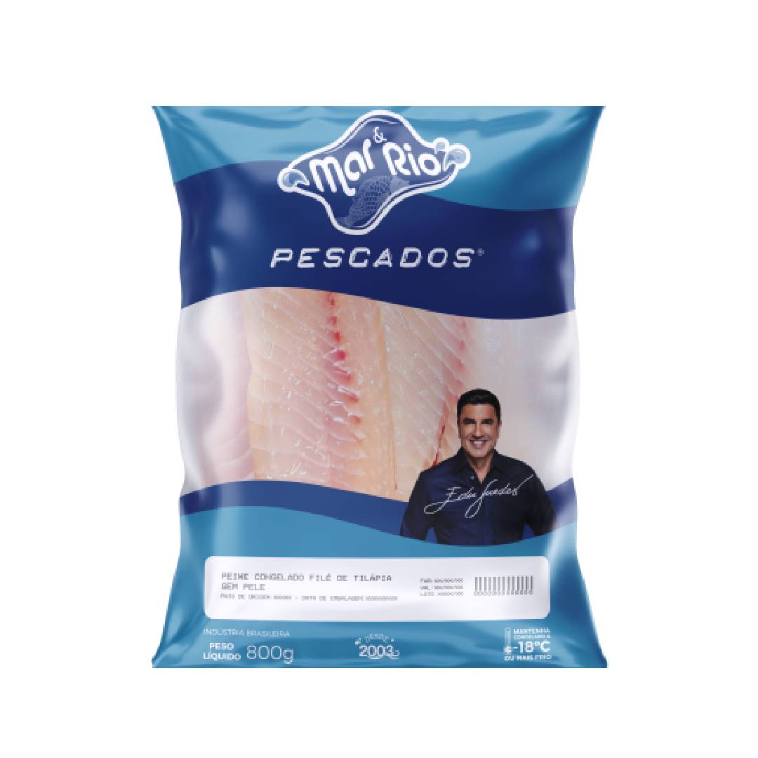 Filé Tilápia Argentina Mar e Rio 800g