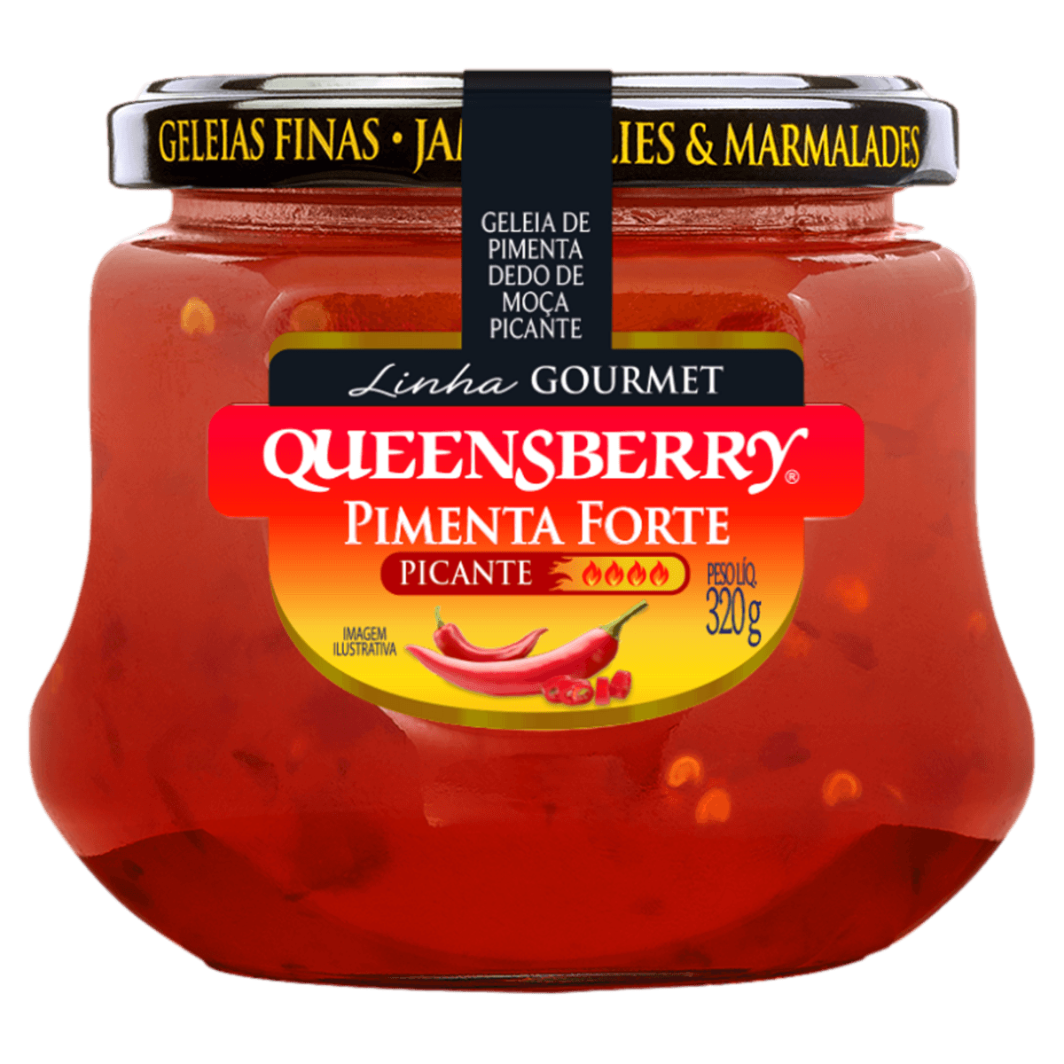 Geléia Queensberry Gourmet com Pimenta Dedo de Moça 320g