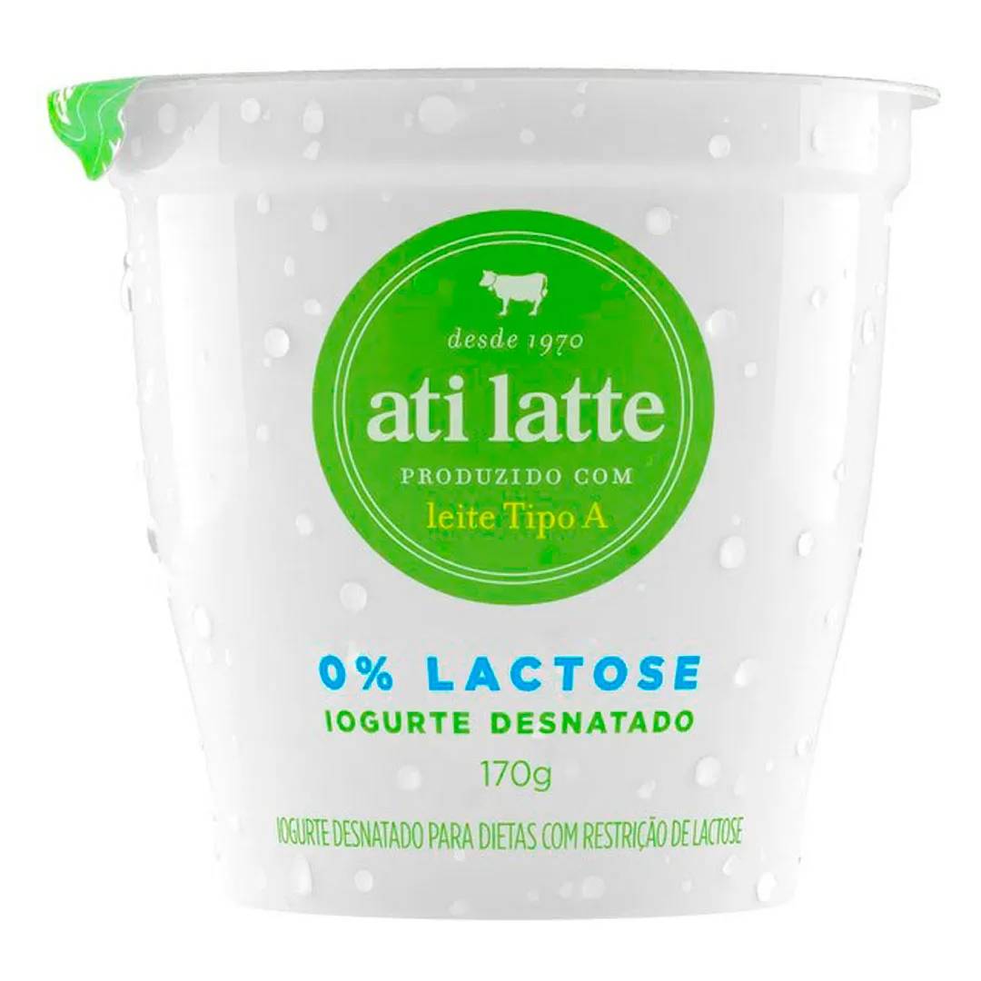 Iogurte Atilatte Desnatado 0% Lactose 170g