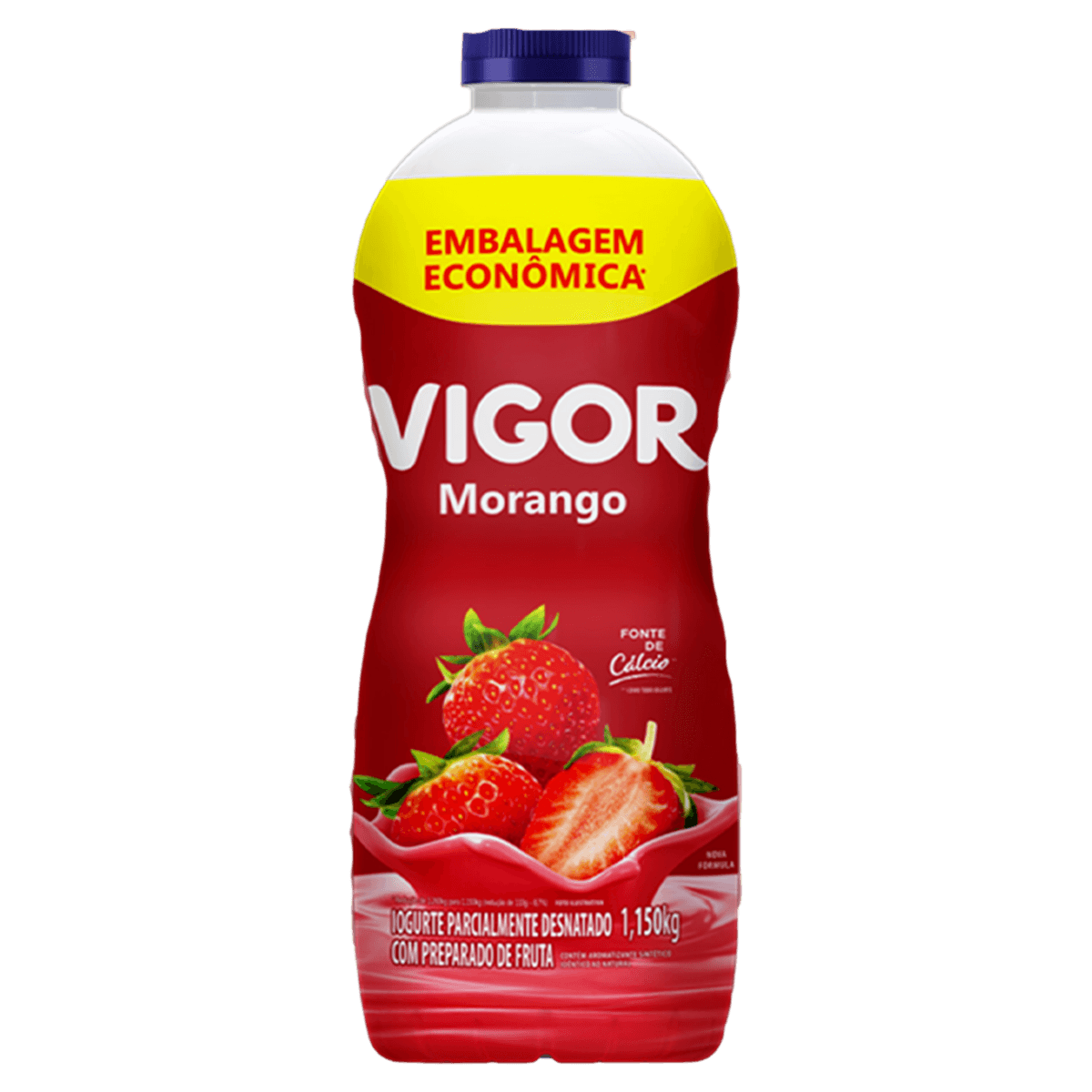 Iogurte Líquido Vigor Morango Parcialmente Desnatado 1,15kg