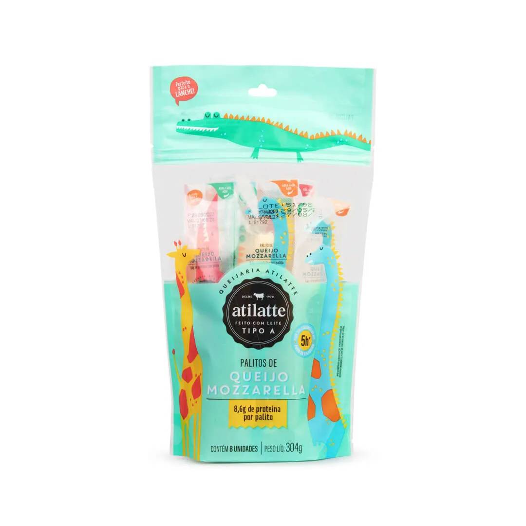 Queijo Mozzarella Atilatte Palito 304g