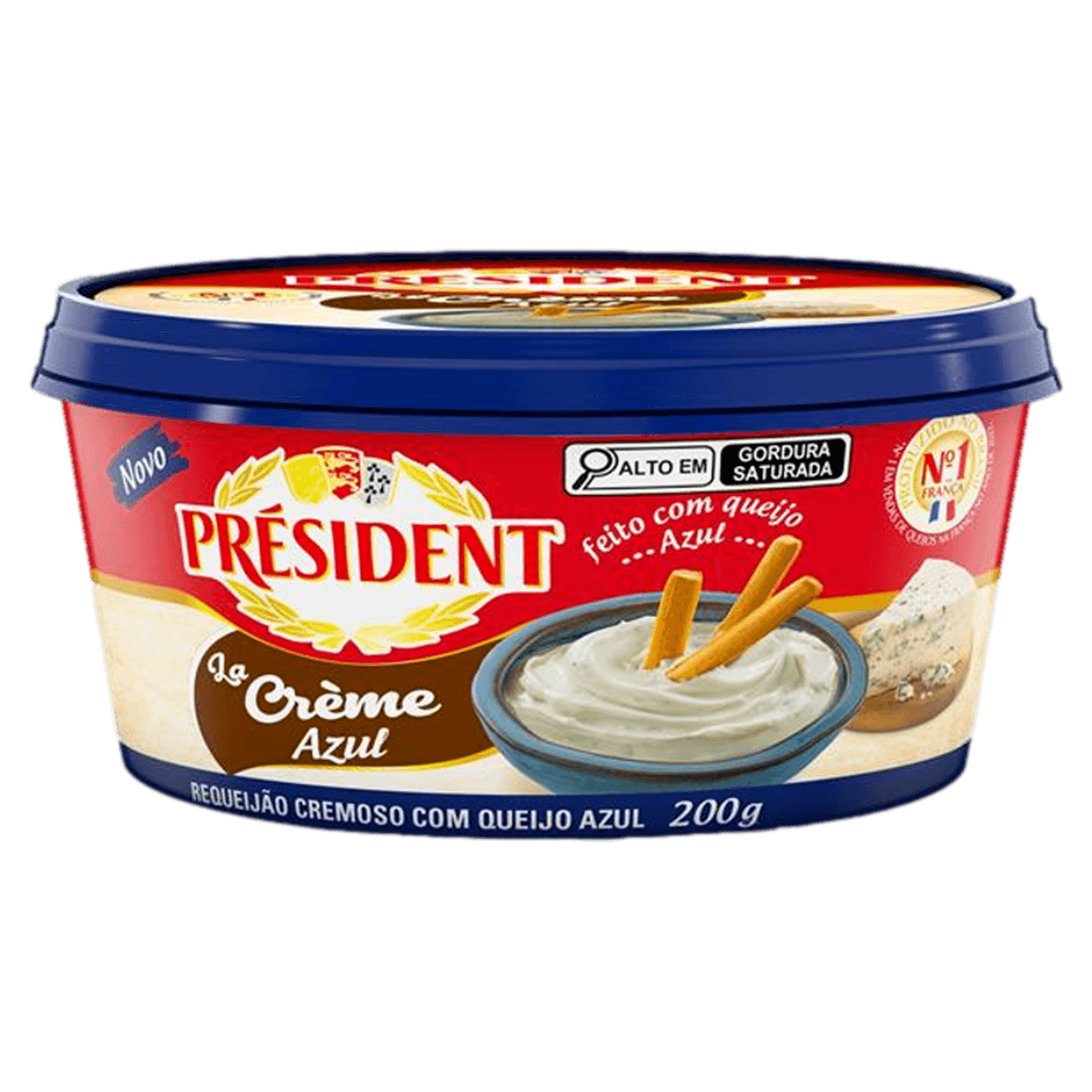 Requeijão Cremoso com Queijo Azul Président 200g