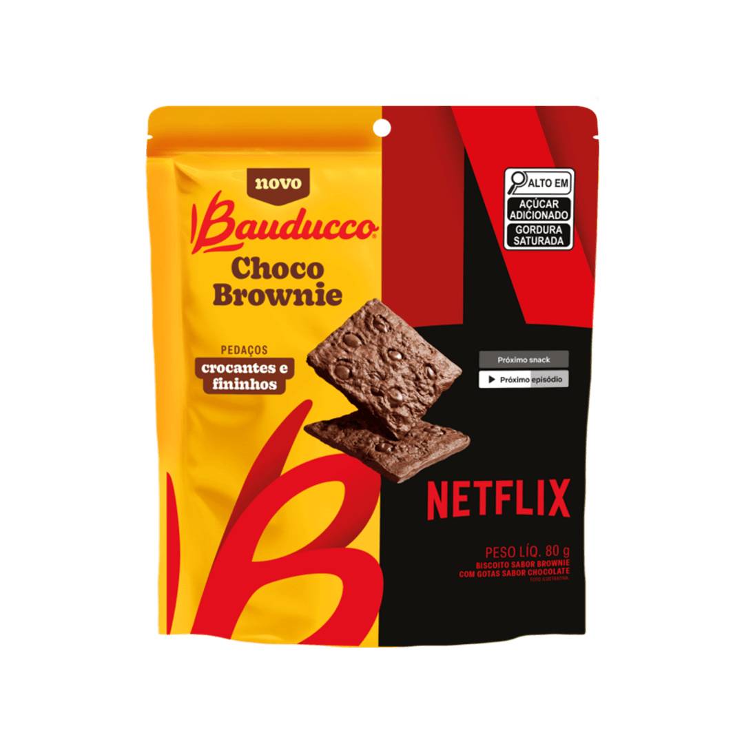 Biscoito Bauducco Choco Brownie Netflix 80g