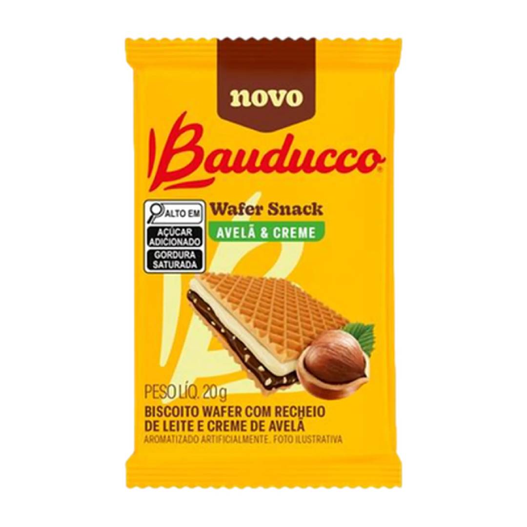 Biscoito Bauducco Wafer Avelã e Creme 20g