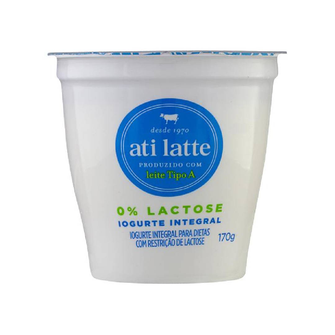 Iogurte Atilatte Sem Lactose Integral 170g