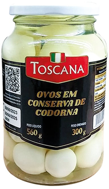 Ovo de Codorna Toscana em Conserva 300g