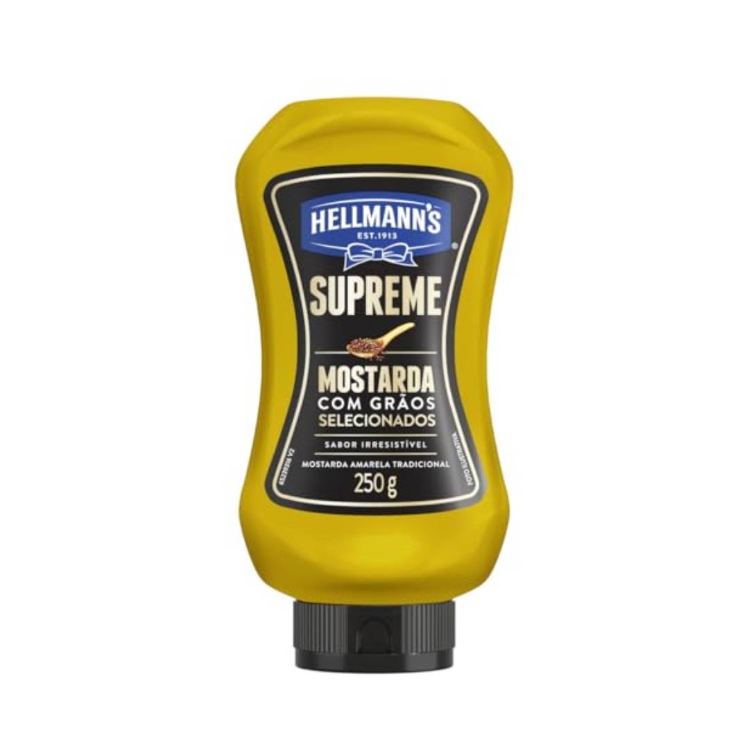Mostarda Hellmanns Tradicional Amarela Supreme 250g