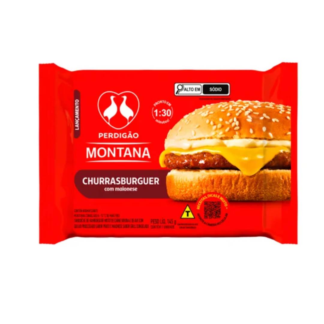 Sanduíche Perdigão Currasburg com Maionese Grill 145g