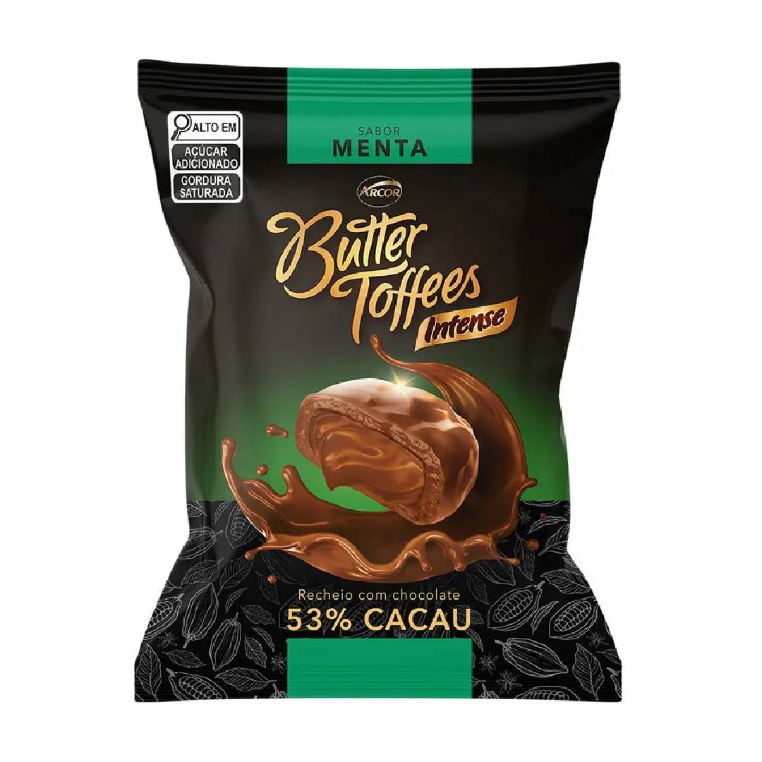Bala Butter Toffees Chocolate e Menta 90g