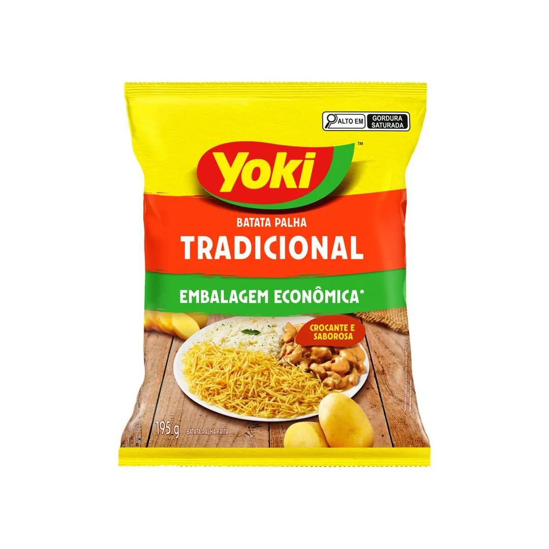 Batata Palha Yoki Tradicional 195g Embalagem Econômica
