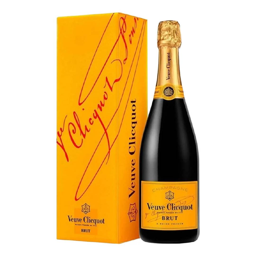 Champagne Francês Veuve Clicquot Brut 750ml com Cartucho