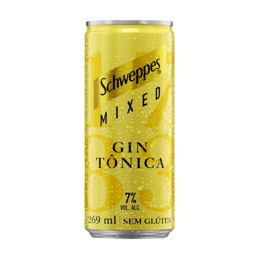 Bebida Mista Schweppes Mixed Gin Tônica 269ml Lata