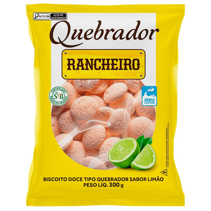 Biscoito Quebrador Rancheiro Limão 300g